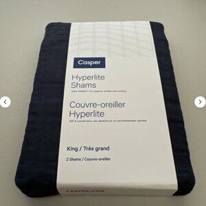 Casper Hyperlite King Size Sham Indigo Set Of 2 NWT